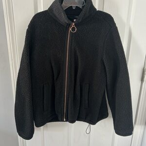 Women's Black Sherpa Jacket